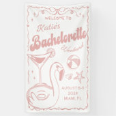 Bannière du week-end Dernier Toast Pink Beach (Vertical)