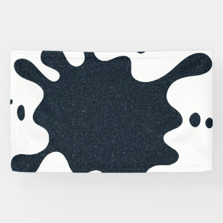 Bannière éclaboussée Custom Ink – Charbon sur fond