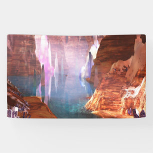 Bannière éclatante de cavernes
