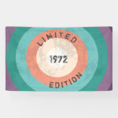 Bannière édition limitée vintage 1972 – Rétro 54e (Horizontal)