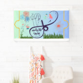 bannière eid arabic écrit au bas mot soie soie fla (En situation)