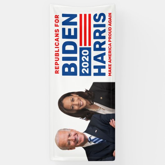 Bannière électorale de Biden Harris 2020 (Vertical)