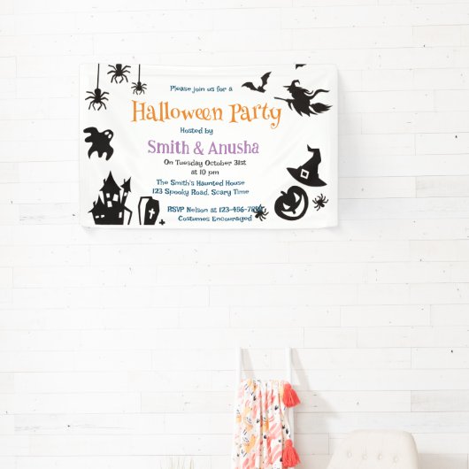 Bannière élégante de fête moderne d'Halloween pour (Insitu)