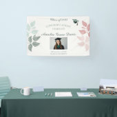 Bannière élégante de graduation botanique (Salon professionnel)