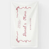 Bannière élégante d'invitation de mariage – Ruban (Vertical)