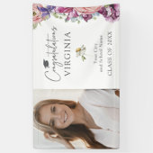 Bannière élégante pour les diplômes de Fleur sauva (Vertical)