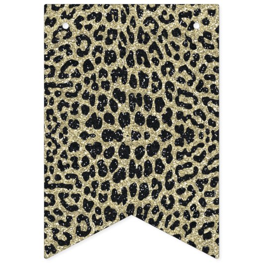 Bannière Empreinte de léopard, personnalisable (Premier drapeau)