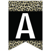 Bannière Empreinte de léopard, personnalisable (Troisième drapeau)