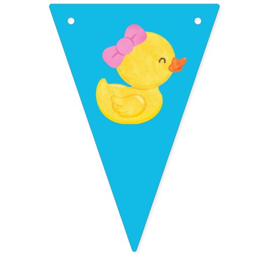 Bannière en caoutchouc de fille Ducky heureux Anni (Premier drapeau)