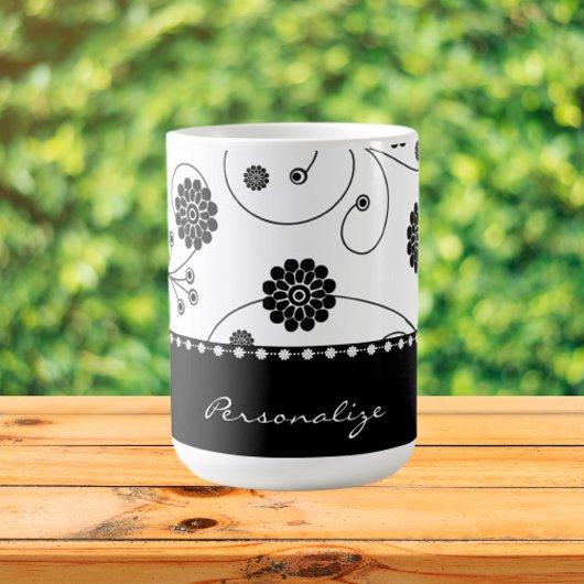 Bannière en fleur d'ébène Café Mug