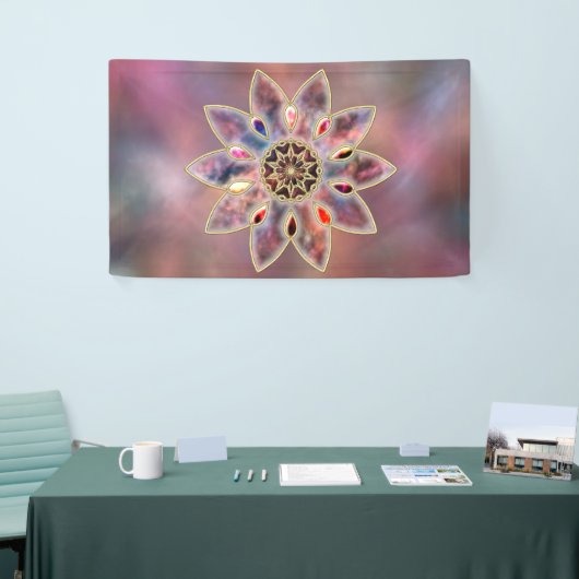 Bannière en galaxies marbrées (Salon professionnel)