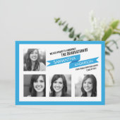 Bannière en gras Invitation en bleu (Debout devant)