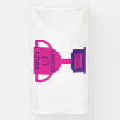 Bannière en vinyle 1,6x3 pour la fête des mères la (Verticale)