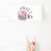Bannière en vinyle 1,6x3 Sweet 16 (Insitu)