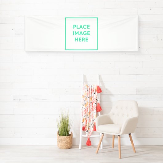 Bannière en vinyle, 2,5' x 8' (En situation)