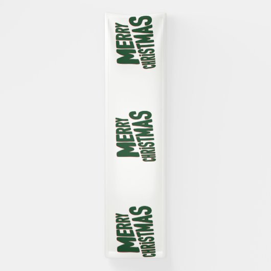 Bannière en vinyle 2,5x10 Joyeux Noël (Verticale)