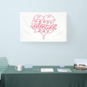 Bannière en vinyle 2,5x4 Joyeuse Saint-Valentin (Salon professionnel)