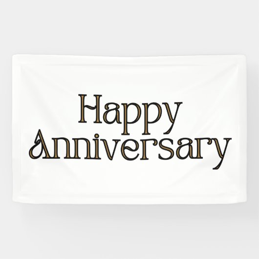 Bannière en vinyle 2,5x4 pour Joyeux Anniversaire (Horizontal)