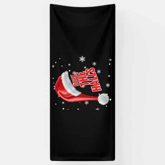 Bannière en vinyle 2,5x6 Collection de neige Deck  (Vertical)