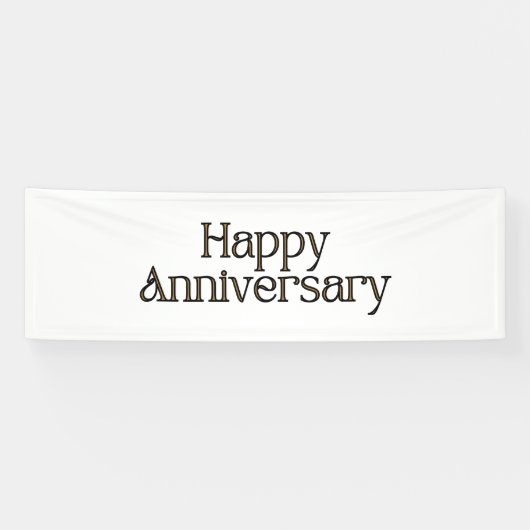Bannière en vinyle 2,5x8 pour anniversaire (Horizontal)