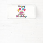 Bannière en vinyle 2x1 Joyeux Anniversaire (Insitu)