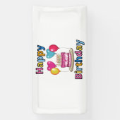 Bannière en vinyle 2x1 Joyeux Anniversaire (Verticale)