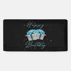 Bannière en vinyle 2x1 Joyeux Anniversaire Bébé Bl