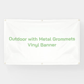 Bannière en vinyle 3' x 5' pour extérieur avec œil