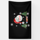 Bannière en vinyle 3x5 Collection Joyeux Noël neig (Vertical)