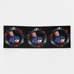 Bannière en vinyle 4x12 pour la fête de l'indépend