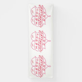 Bannière en vinyle 4x12 pour la Saint-Valentin (Verticale)