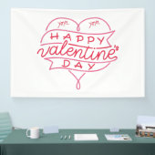 Bannière en vinyle 4x6 pour la Saint-Valentin (Salon professionnel)