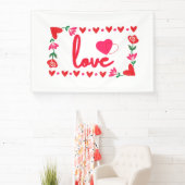 Bannière en vinyle 4x6 pour la Saint-Valentin Amou (Insitu)