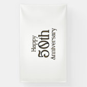 Bannière en vinyle 6x10 pour 50e anniversaire (Verticale)