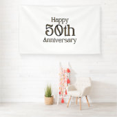 Bannière en vinyle 6x10 pour 50e anniversaire (Insitu)