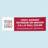 Bannière en vinyle 8' sur mesure grande extérieure