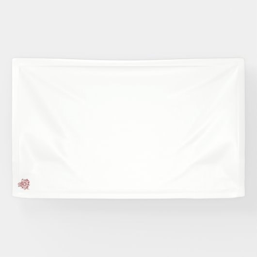 Bannière en vinyle couleur rouge (Horizontal)