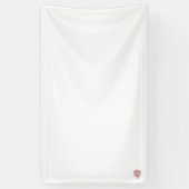 Bannière en vinyle couleur rouge (Vertical)