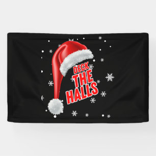 Bannière en vinyle Deck The Halls Snow Collection