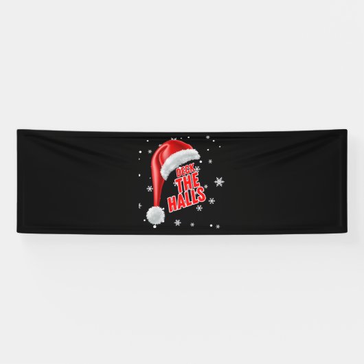 Bannière en vinyle Deck The Halls Snow Collection (Horizontal)
