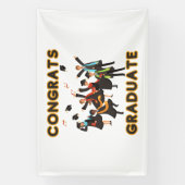 Bannière en vinyle Félicitations Diplômé 4x6 (Verticale)