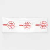 Bannière en vinyle Happy Valentine's Day Love 4x12 (Horizontal)