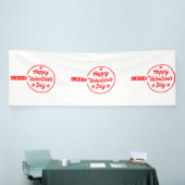 Bannière en vinyle Happy Valentine's Day Love 4x12 (Salon professionnel)