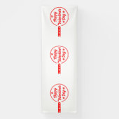 Bannière en vinyle Happy Valentine's Day Love 4x12 (Verticale)