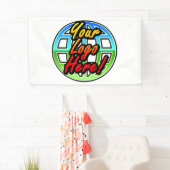 Bannière en vinyle imprimé sur mesure Impression e (En situation)