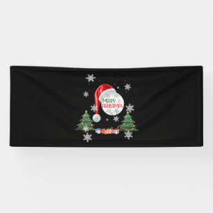 Bannière en vinyle Joyeux Noël Collection de neige