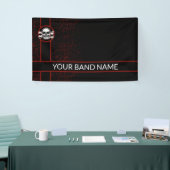 Bannière en vinyle métallique sur bande personnali (Salon professionnel)