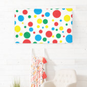 Bannière en vinyle Pois coloré (En situation)