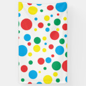 Bannière en vinyle Pois coloré (Vertical)