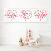 Bannière en vinyle pour la Saint-Valentin 4x12 (Insitu)